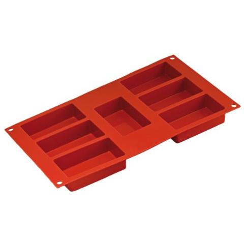 Stampo Rettangoli 7 Cavita 9x5x2,4cm Classic Terracotta Silicone - Foto 1