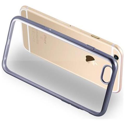 Custodia Compatibile Con Apple Iphone 6 / Iphone 6s In Nero Cromato - Coperchio Protettivo In Silicone Tpu Flessibile - Foto 8