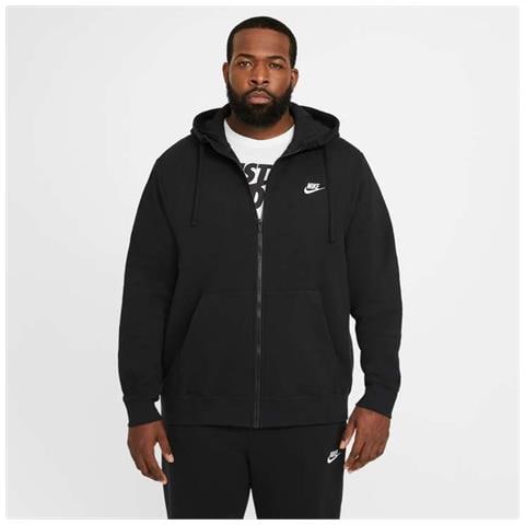 Felpa Da Uomo Con Cappuccio E Full Zip Club Fleece Nera Taglia Xl Codice Bv2645-010 - Foto 1