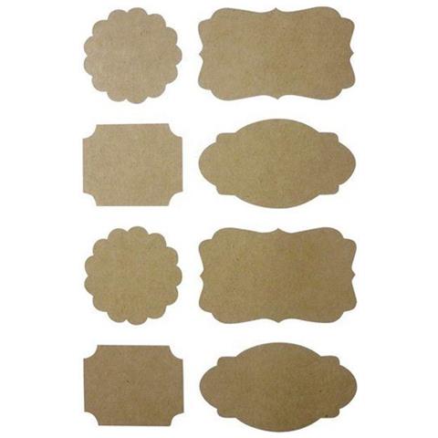 96 Adesivi Kraft Barocche - Foto 1