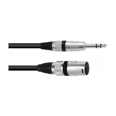 Cavo adattatore Xlr (m) / Jack Stereo 0.2m Bk - Foto 1
