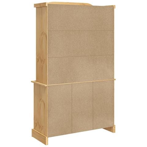 Credenza Corona Marrone 112x43x196cm In Legno Di Pino Messicano - Foto 2