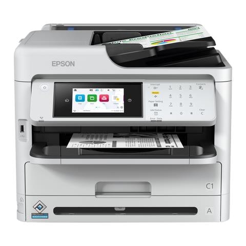 Stampante Multifunzione WorkForce Pro WF-M5899DWF InkJet B/N Stampa Copia Scansione Fax A4 34 ppm Wi-Fi / Ethernet / USB - Foto 1