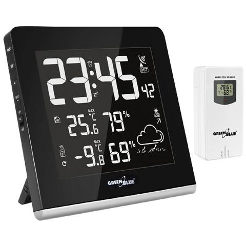 Stazione Meteorologica Multifunzione Gb151 Bianco Nero - Foto 1