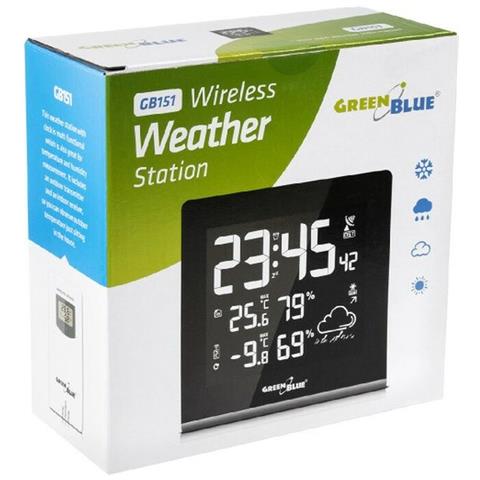 Stazione Meteorologica Multifunzione Gb151 Bianco Nero - Foto 7