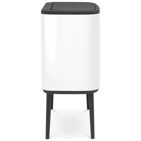 313509 bidone per la spazzatura 36 L Rettangolare Plastica Bianco - Foto 2