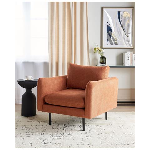 Poltrona Tessuto Marrone Dorato Vinterbro - Foto 1