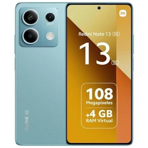 Redmi Note 13 5G 256 GB 5G Dual Sim Display 6.67" AMOLED Slot Nano SD Fotocamera 108 Mpx Android 13 Ocean Blue - Foto 1