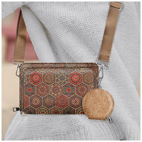 Pochette In Sughero, Collezione Corkinspire, Chiusura A Zip - Foto 5