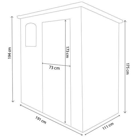 Casetta Cottage Monofalda Da Giardino Porta Attrezzi In Resina Effetto Legno Chamonix Grigio Chiaro - Foto 4