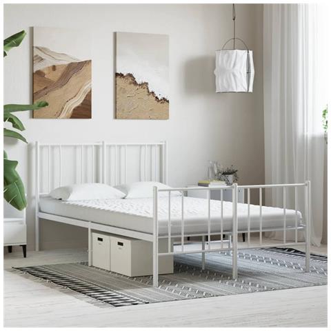 Materasso In Schiuma Bianco 120x210 Cm 7 Zone Durezza 20 Ild - Foto 2