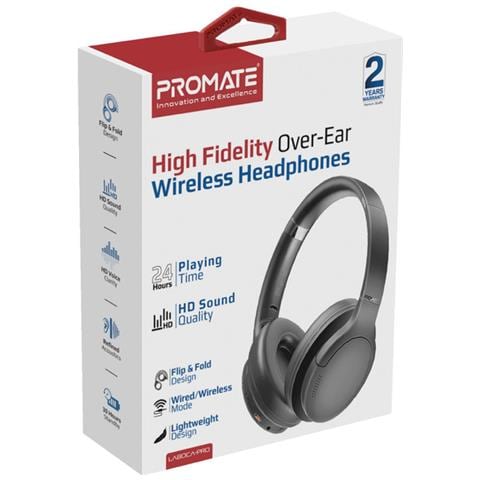 Cuffie Senza Fili Laboca-pro Bluetooth 5.3 26h Riproduzione Batteria Ricaricabile 300mah Supporto Aux Sovraurali Nero - Foto 8