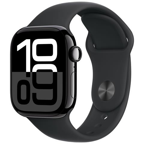 Watch Series 10 Serie 10 GPS 42mm Cassa in Alluminio color Jet Black con Nero Sport Band - M /L - Foto 1