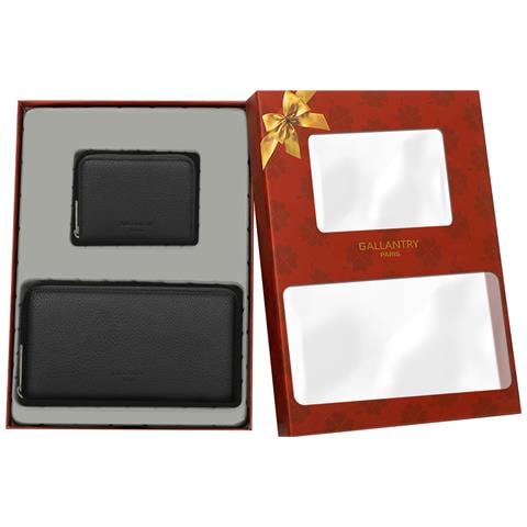 Set Regalo Portafoglio E Portacarte Da Donna, Nero - Foto 5