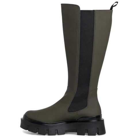 Green Casual Closed Boots Stivali Sintetico E Tessile Scarpe Donna Verde Eu 39, 1-25611-29 722 - Foto 3