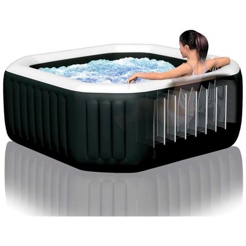 Piscina 28458EX PureSpa Jet&Bubble Deluxe Capacità 795 L per 4 Personi Colore Nero - Foto 1
