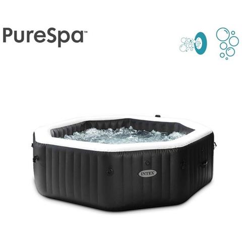Piscina 28458EX PureSpa Jet&Bubble Deluxe Capacità 795 L per 4 Personi Colore Nero - Foto 7