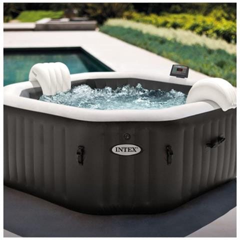 Piscina 28458EX PureSpa Jet&Bubble Deluxe Capacità 795 L per 4 Personi Colore Nero - Foto 2