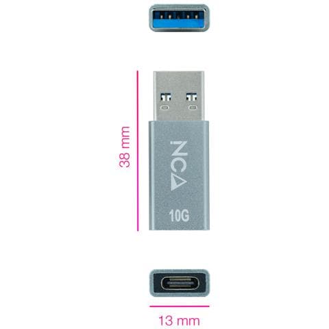 10.02.0013 adattatore per inversione del genere dei cavi USB A Grigio - Foto 2