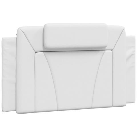 Lusso Casadino -  Cuscino Testiera Viana Bianco 100 Cm In Similpelle - Foto 1