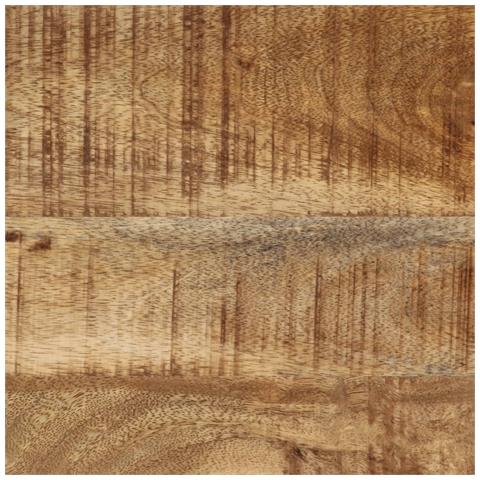 Tavolo Consolle 70x35x70 Cm In Legno Massello Di Mango Grezzo - Foto 8
