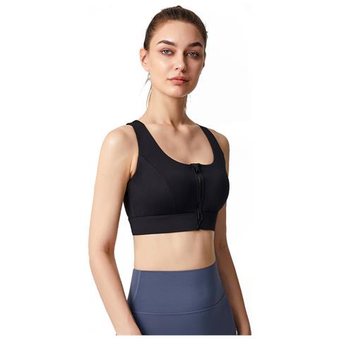 Reggiseno Sportivo Nero - Supporto Per Allenamenti Attivi L - Foto 2