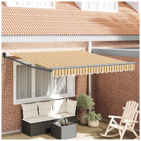 Tenda Retrattile Automatica a Righe Colorate 350x250 cm - Foto 2