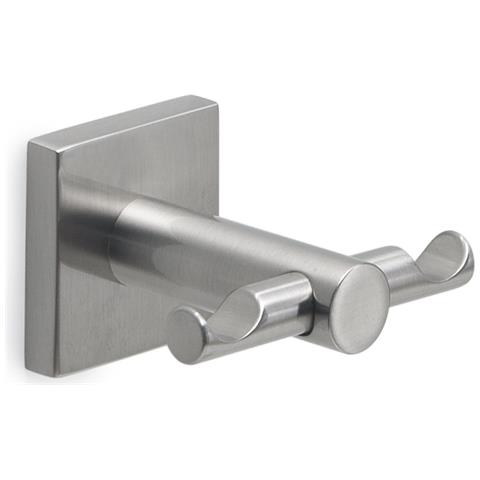 Appendiabiti Doppio Da Muro In Acciaio Inox Aisi 304 E Cromall Fj26 Serie Fuji Satinato - Foto 1