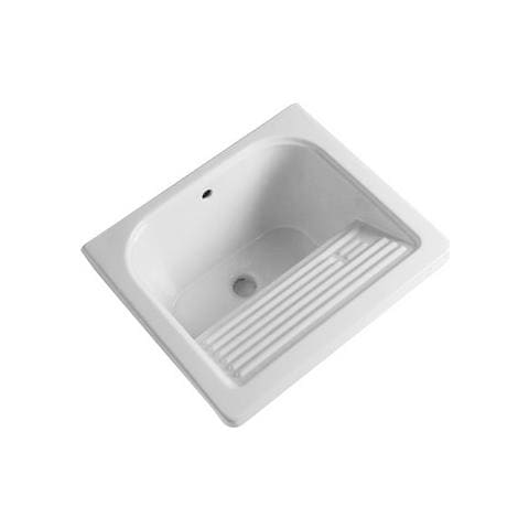 Pilozzo In Ceramica 61x51 Cm Con Strizzatoio Bianco - Foto 1