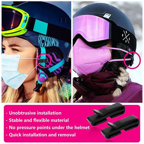 Clip Ganci Supporti Per Maschera Da Casco Da Sci Set 12 Pezzi - Foto 4