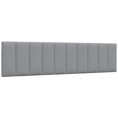 Cuscino Testiera Grigio Chiaro 200 cm in Tessuto - Foto 1