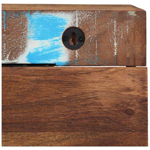 Appendiabiti Marrone 73 x 19 x 23 cm Legno massello di recupero - Foto 9