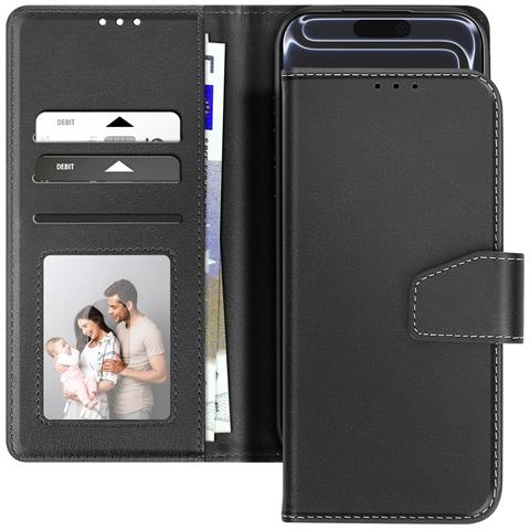 Custodia A Portafoglio Per Iphone 17 Pro Max In Pelle Premium Con Funzione Stand - Foto 5