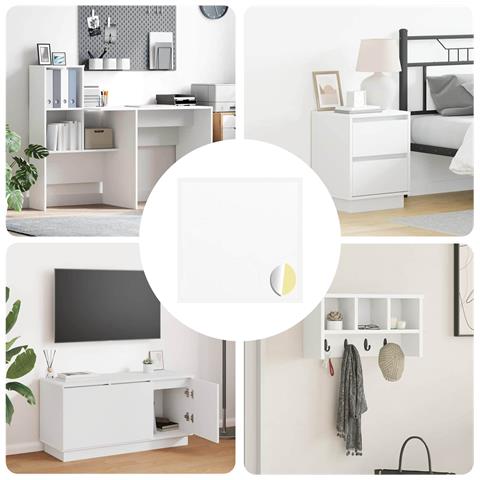 Adesivo 12 pcs Bianco Ø 20 x 0,5 mm Carta - Foto 2