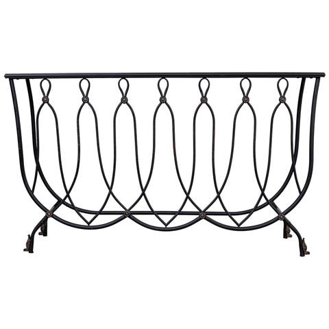 Console In Metallo Invecchiato Nero 144x40x79 - Foto 2