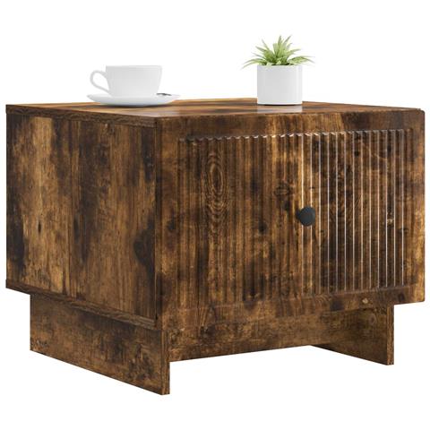 Tavolino da salotto con cassetto Rovere Fumo 49 x 50 x 40 cm - Foto 2