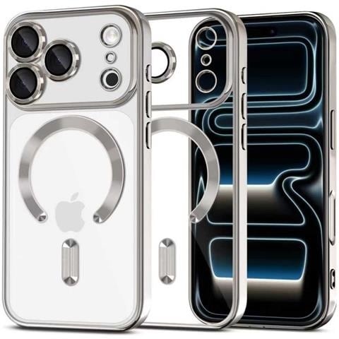 Custodia Trasparente Argento Magflex Per Iphone 17 Pro Max - Foto 2