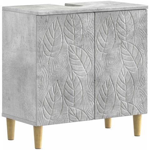 Armadio per Lavabo da Bagno DELFT Grigio Cemento - Foto 1
