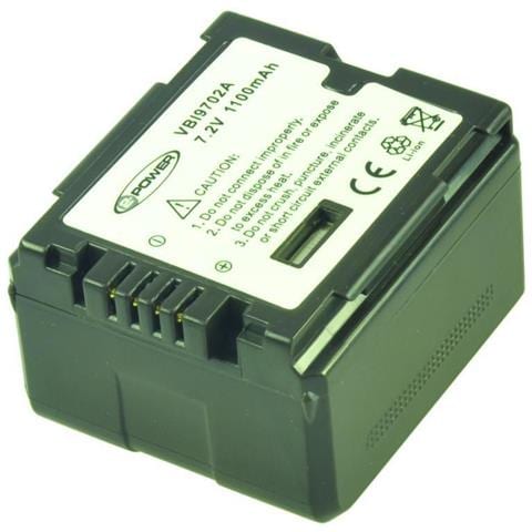 2-Power VBI9919A, 1200 mAh, Videocamera, Ioni di Litio, 7,3 cm, 5,3 cm, 8 mm - Foto 1