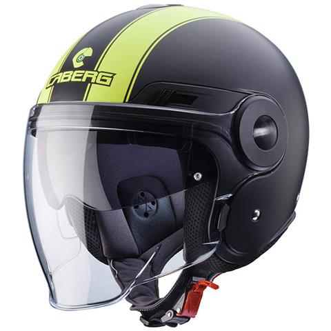 Caberg Casco jet moto scooterCaberg Uptown Legend Nero Opaco Giallo taglia XL 