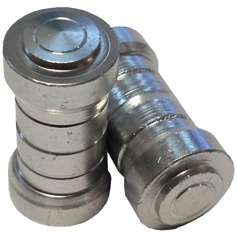 Tappi Valvole Pneumatici Tappini Coprivalvole Auto Moto Scooter Custom Cromo - Foto 1