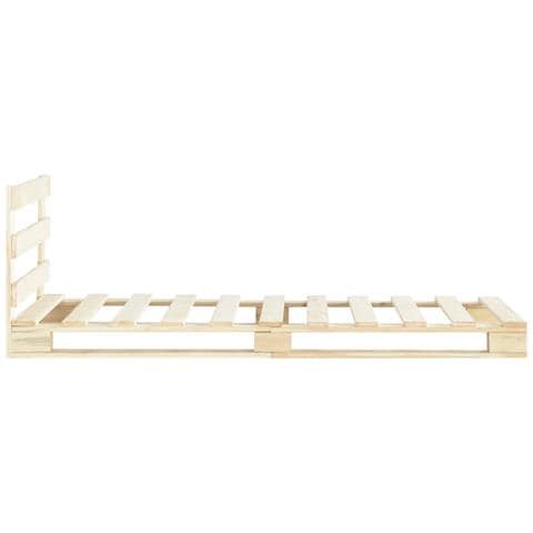 Giroletto In Pallet Di Legno Massello Di Pino 90x200 Cm - Foto 7