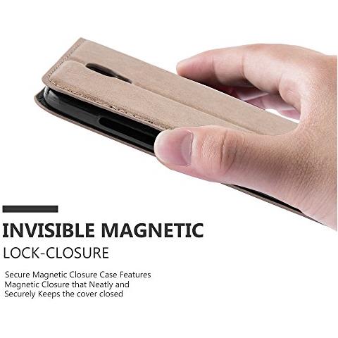 Custodia Compatibile Con Zte Blade L5 In Bruno Caffè - Coperchio Protettiva Con Chiusura Magnetica, Funzione Stand E Tasca Per Le Carte - Foto 2