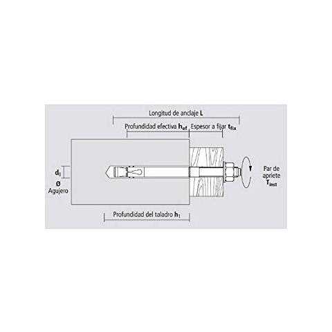 Apolo Mea 912130bap - ancoraggio Metallico Prigioniere Ba Plus 12 - 130/30, Zincato, Omologato Auto 7, 20 pezzi - Foto 2