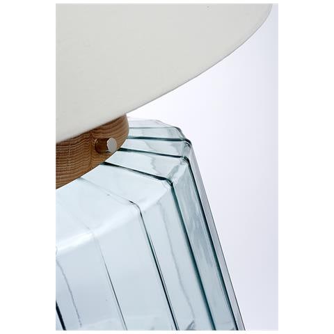 Lampada Da Tavolo - Naturale, Nichel Lucido, Vetro - Foto 4