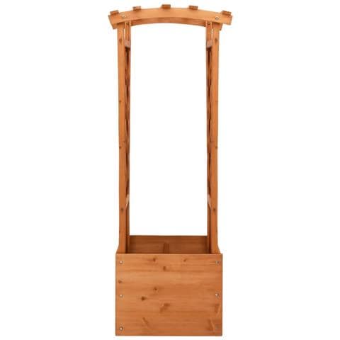 Fioriera A Traliccio Con Arco 49x39x130 Cm In Legno Di Abete - Foto 2