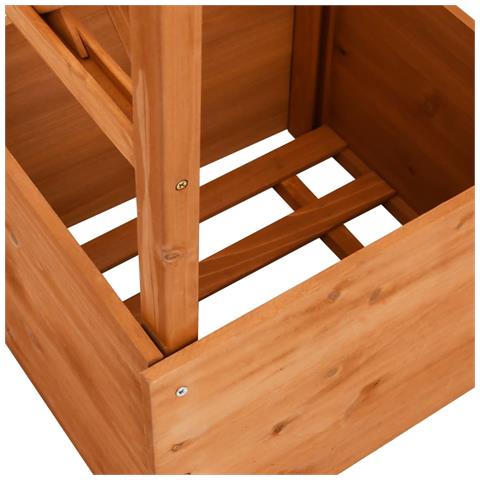 Fioriera A Traliccio Con Arco 49x39x130 Cm In Legno Di Abete - Foto 5