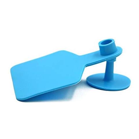 Bianco Ear Tag Carta Di Identificazione Del Bestiame Per Le Capre Sheep Pigs Hogs Mucca Bovino Vitello Fattoria Blu Tag Tpu Cattle Ear Tag Confezione Da 100 (blu)  - Foto 2