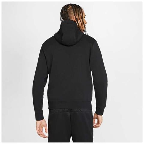 Felpa Da Uomo Con Cappuccio E Full Zip Club Fleece Nera Taglia L Codice Bv2645-010 - Foto 4