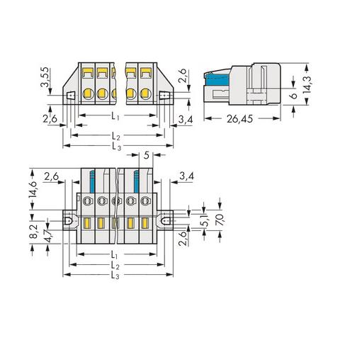 721-113/031-000 Grigio cavo di collegamento - Foto 3